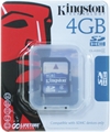 Kingston SDHC Class 4 Card - 4GB 